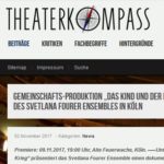 Theaterkompass, Ankündigung, Okt. 2017